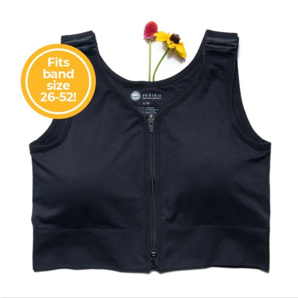Prairie Wear Hugger Prima Post Surgical Bra Size Medium.